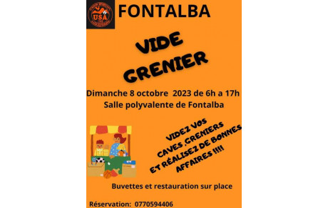 Vide grenier 08 Octobre 2023