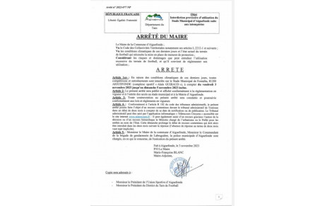 Match seniors ANNULÉ